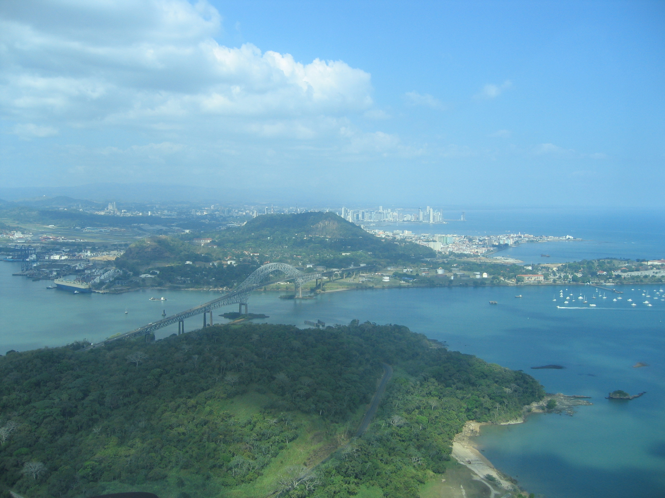 Panama City and the Bridge of the Americas